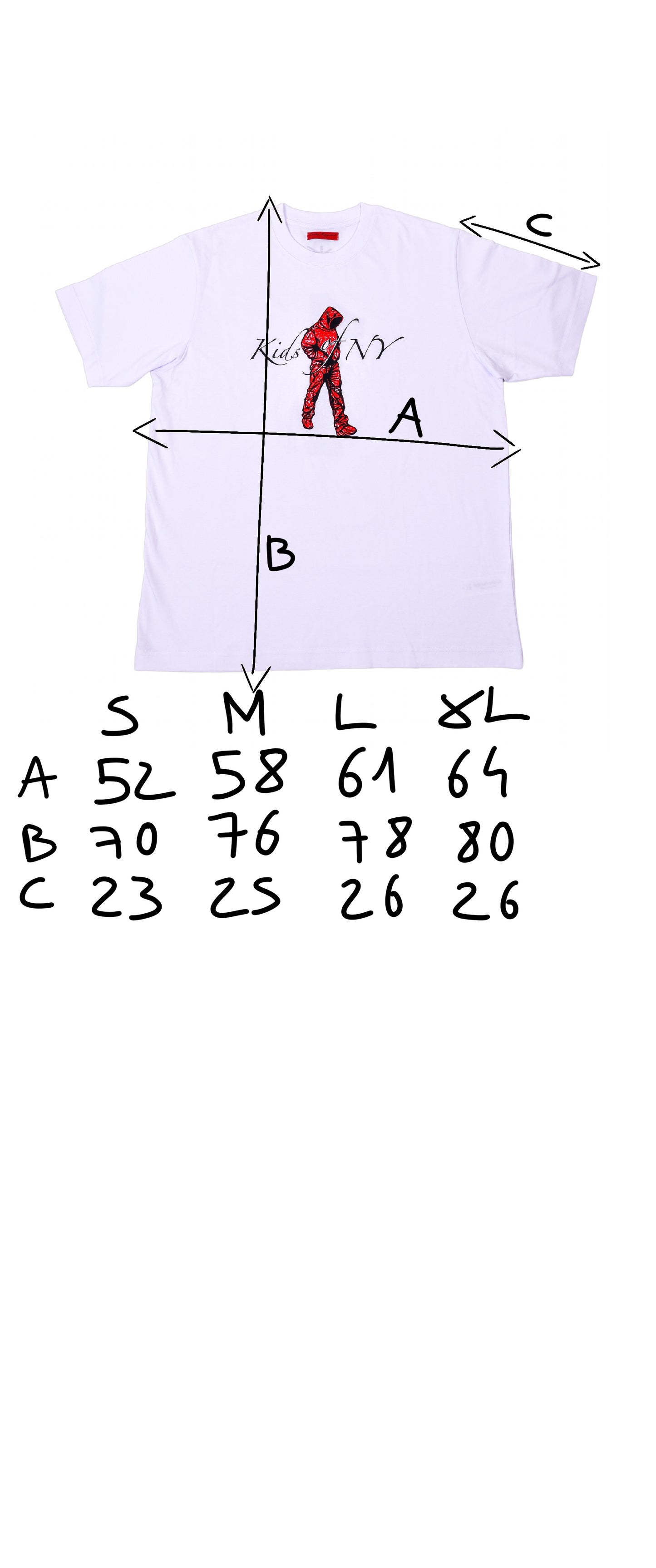 KIDS OF NY 1 T-Shirt Blanc. 2000B